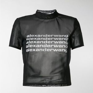 Alexander Wang Sheer Graphic Tee